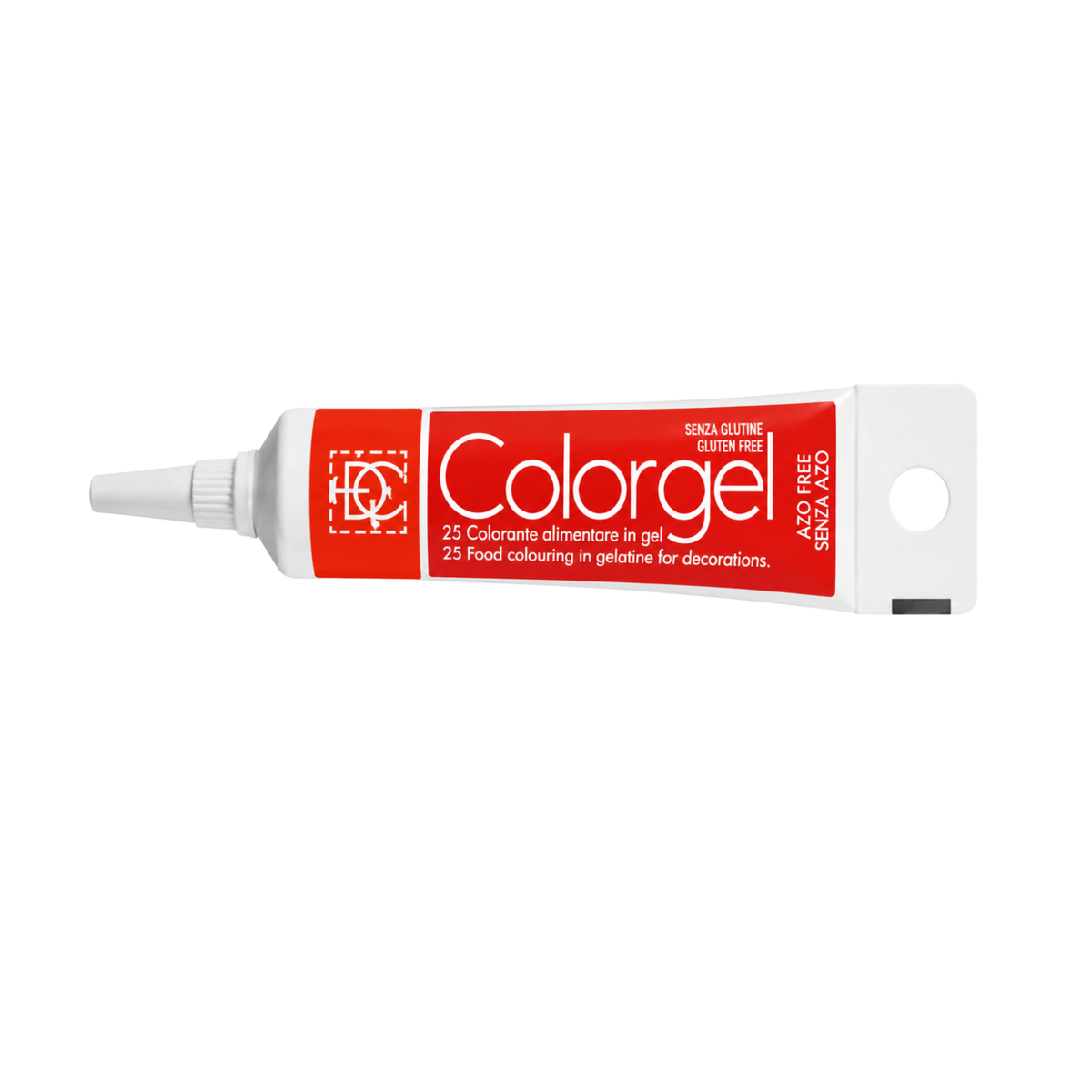 Colorant gel tube rouge