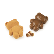 Entremets en forme d’ourson réalisés avec le moule Silikomart