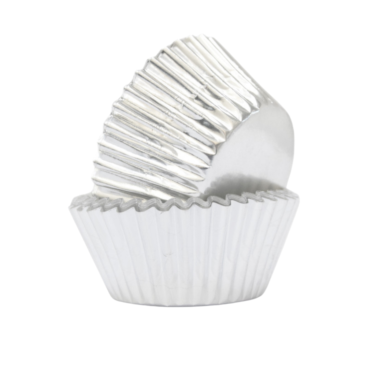 Caissettes à cupcakes argentées métallisées pour muffins et pâtisseries