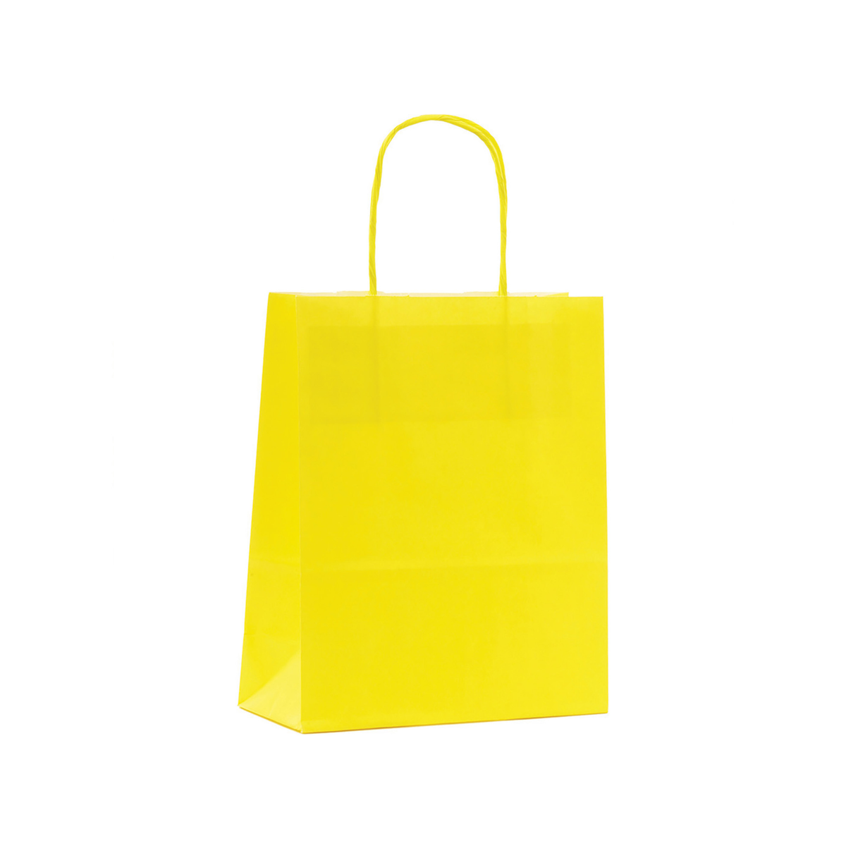 Sac cabas en papier kraft jaune