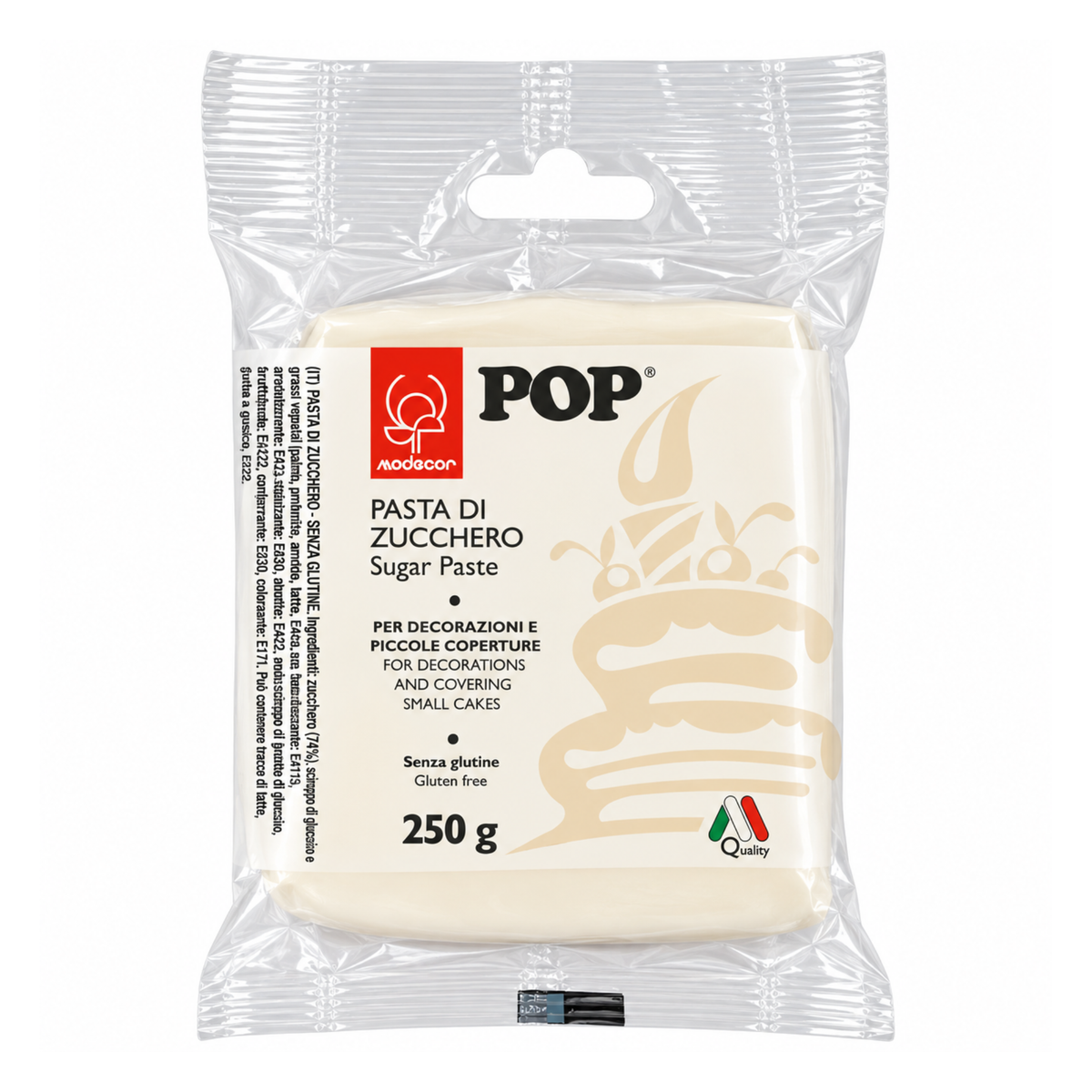 sachet de pâte à sucre blanc