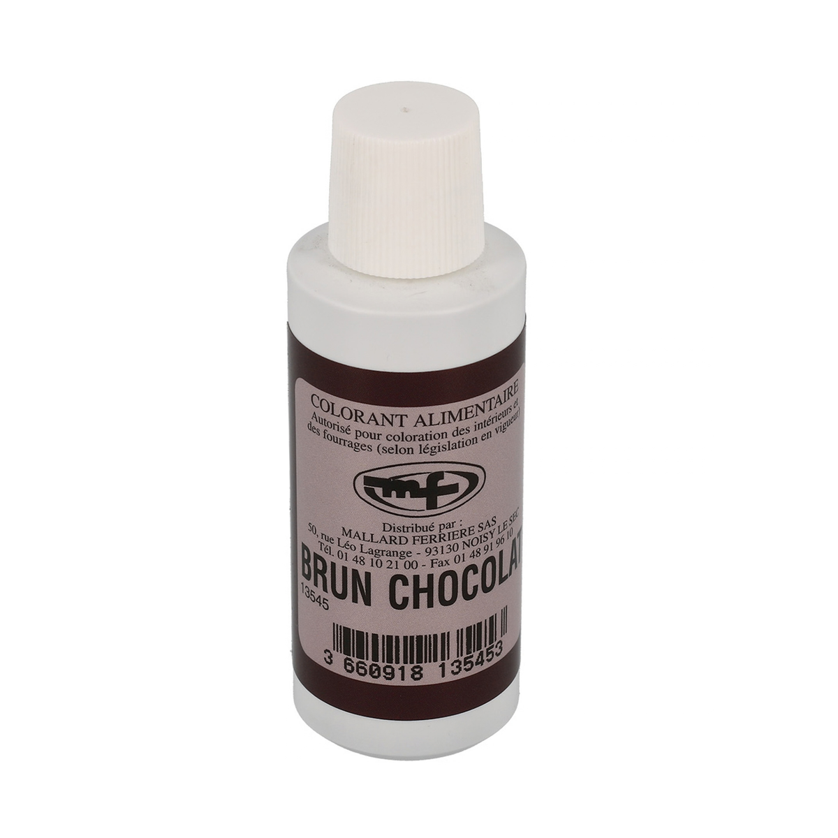 Colorant alimentaire liquide brun chocolat 100ml Mallard Ferrière