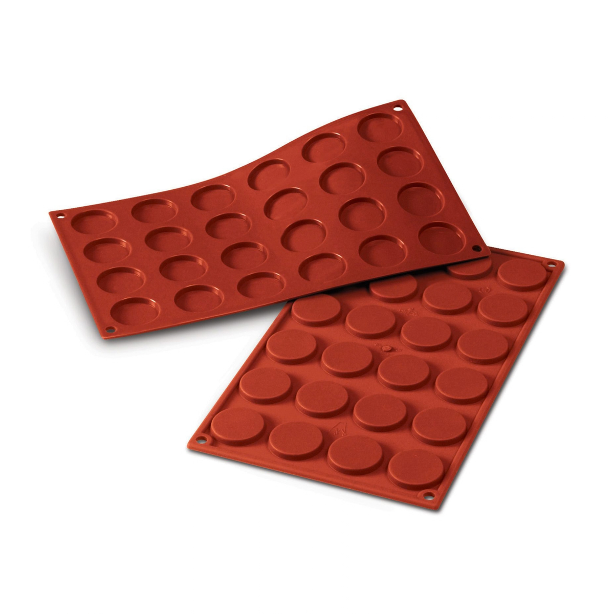 moule silicone à empreintes rondes