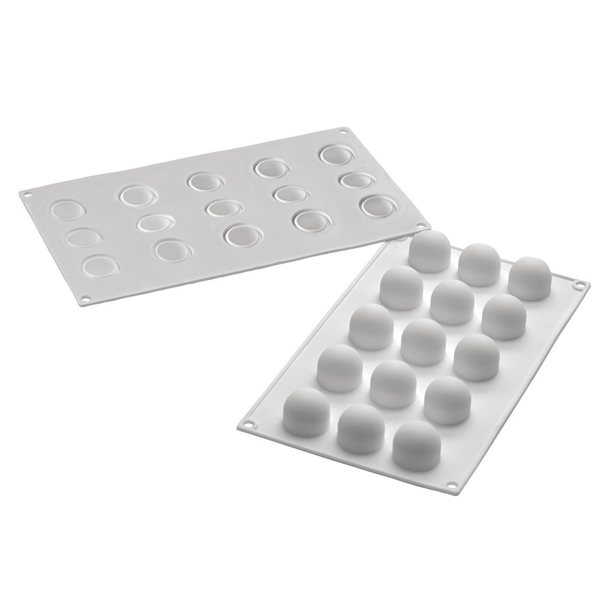 Moule silicone 15 inserts demi-sphères pour entremets individuels