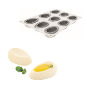 Moule silicone 9 entremets ovales avec insert central
