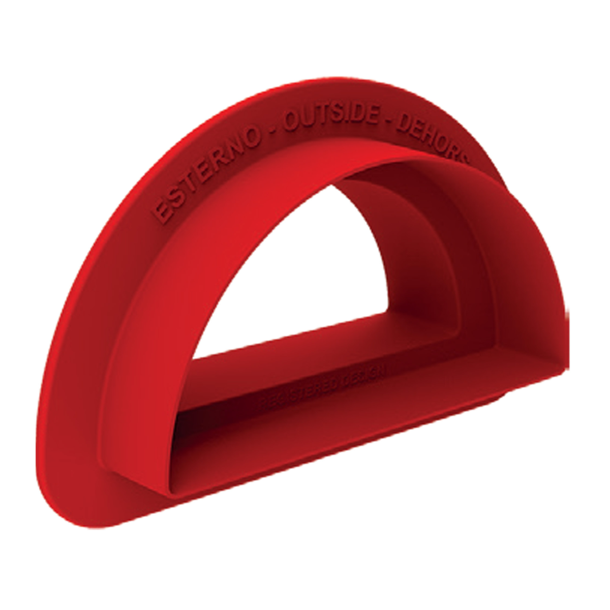 Découpoir rouge demi-cercle pour biscuit