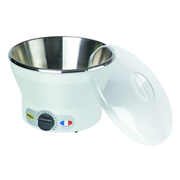 Chauffe-chocolat électrique avec cuve inox et couvercle transparent