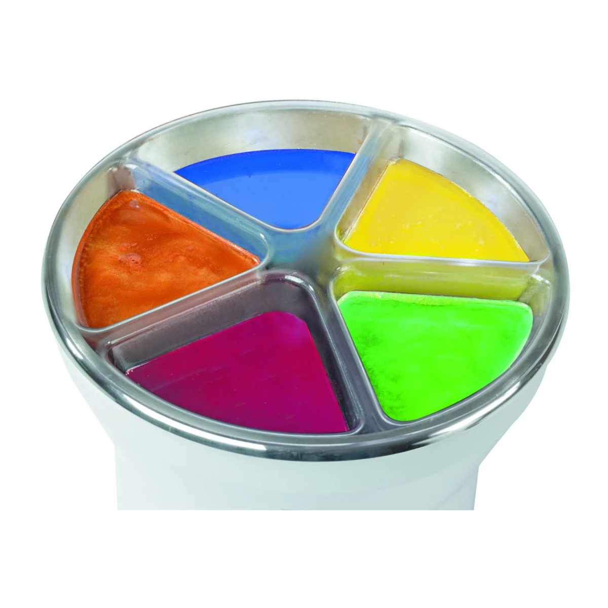 Bac compartimenté pour chauffe-chocolat 5 couleurs
