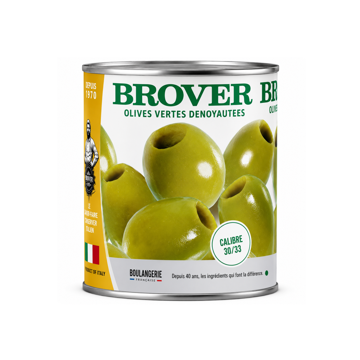Olives vertes dénoyautées Brover
