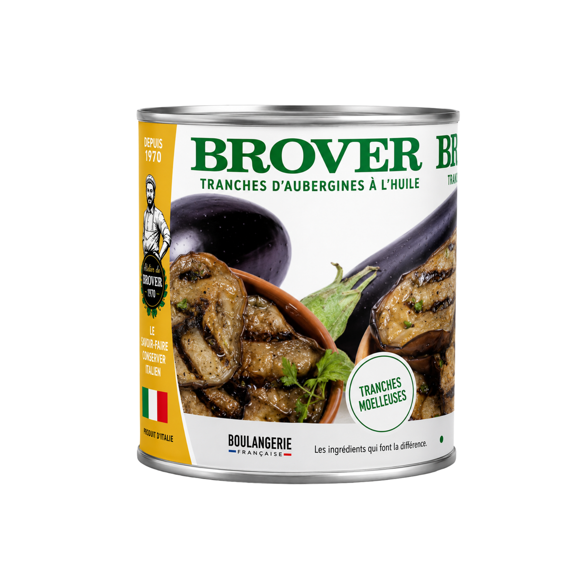 Tranches d’aubergines à l’huile Brover
