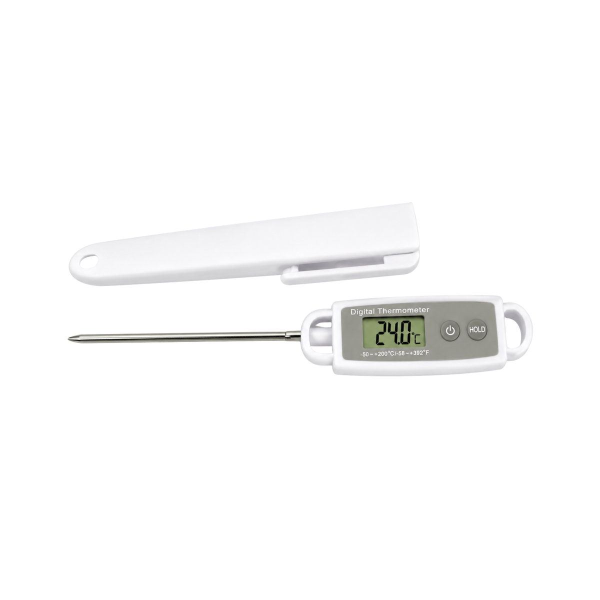 Thermomètre digital à sonde avec étui de protection
