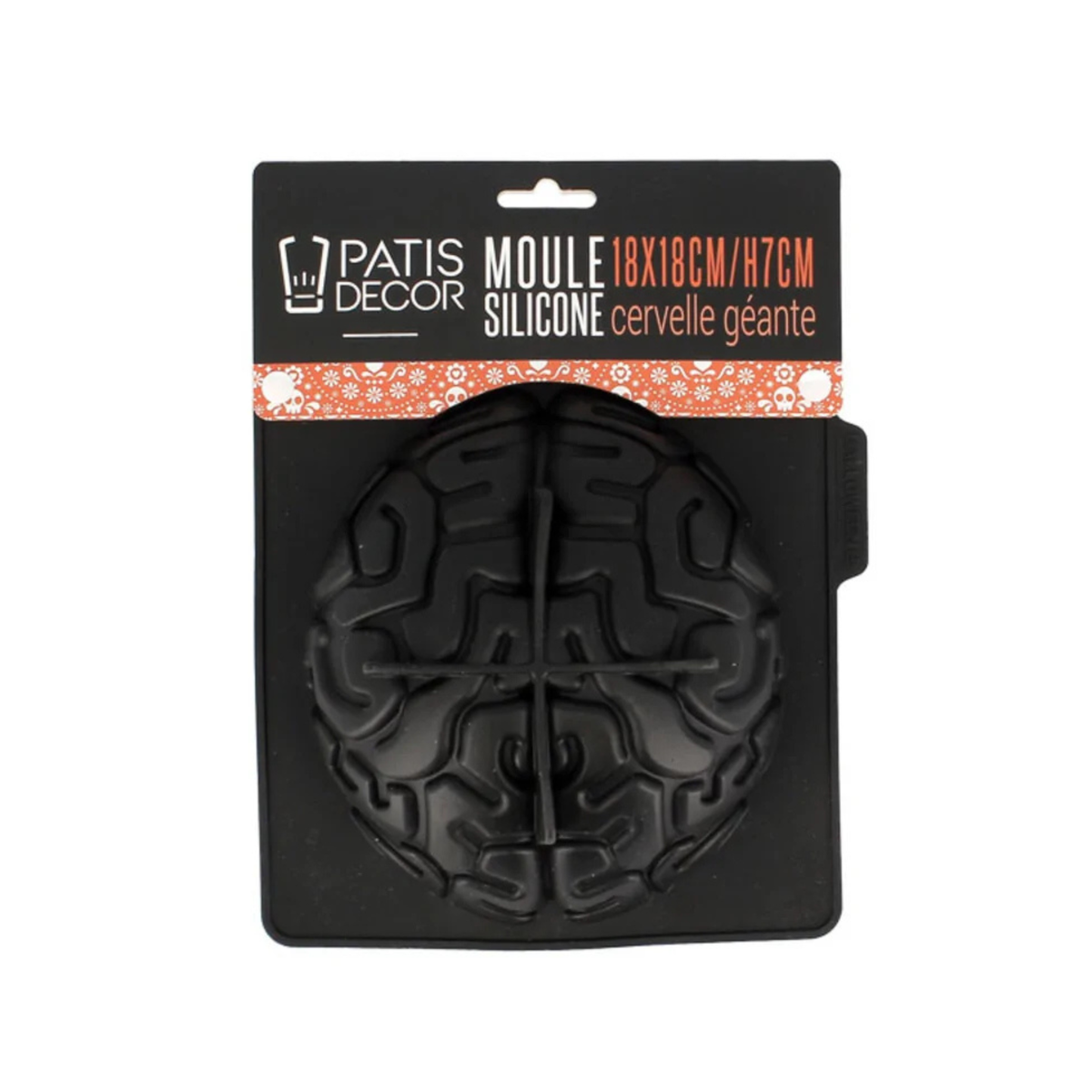 Patisdécor – Moule silicone cervelle géante 18 x 18 cm