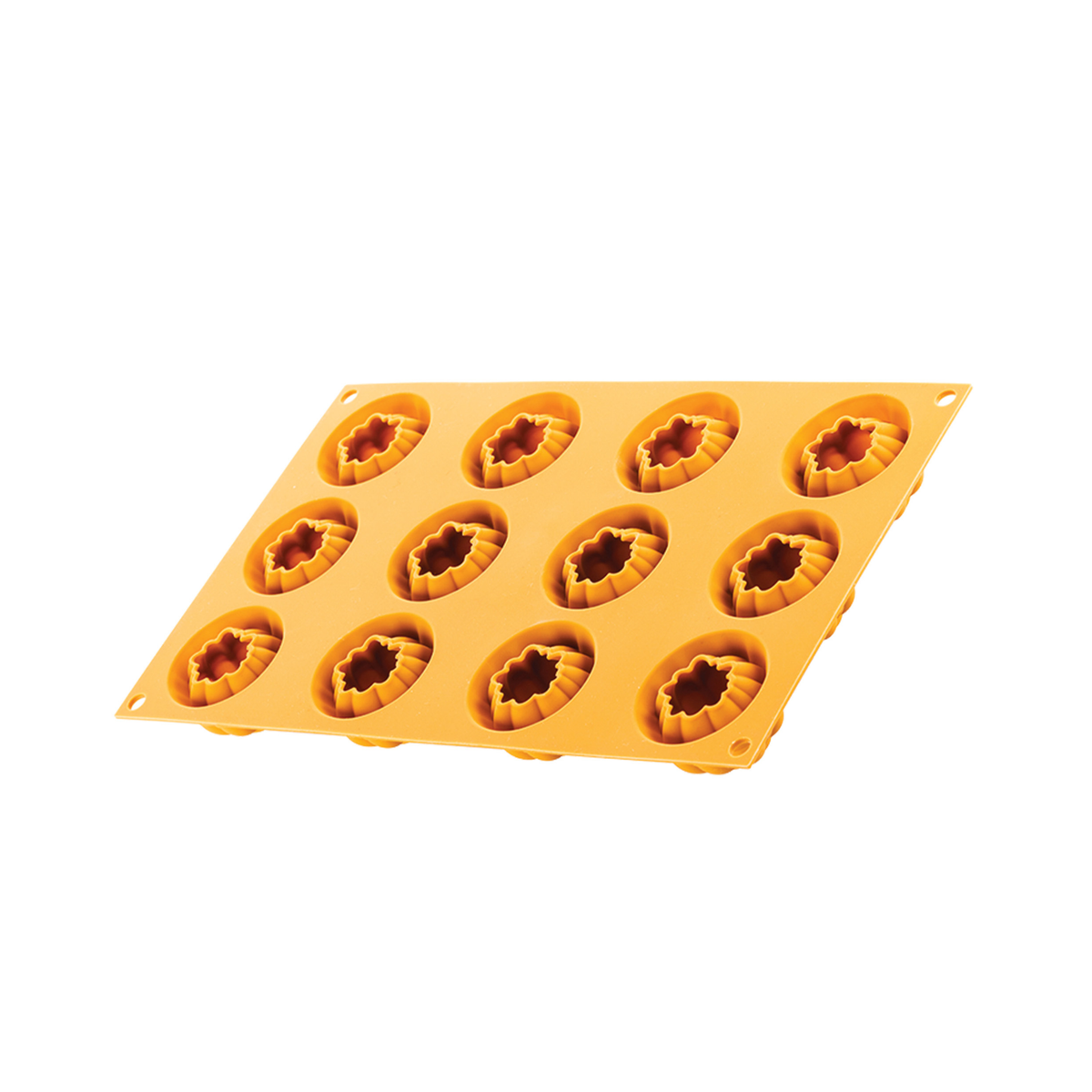 Moule silicone Silikomart 12 empreintes en forme de citrouille