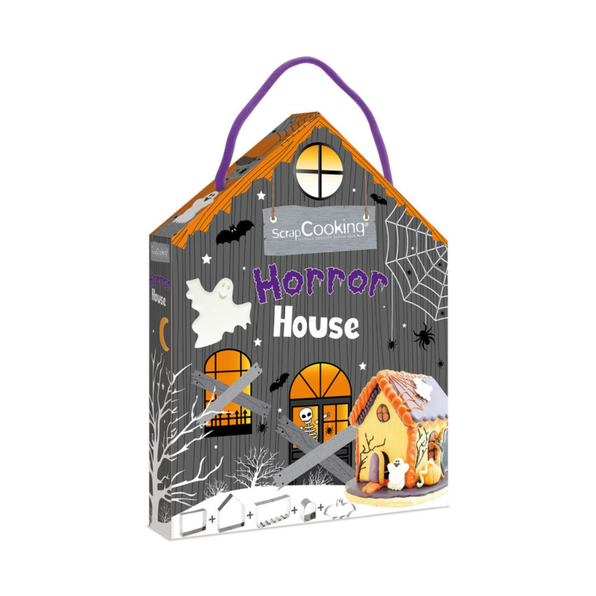 Kit ScrapCooking maison hantée Halloween en biscuits