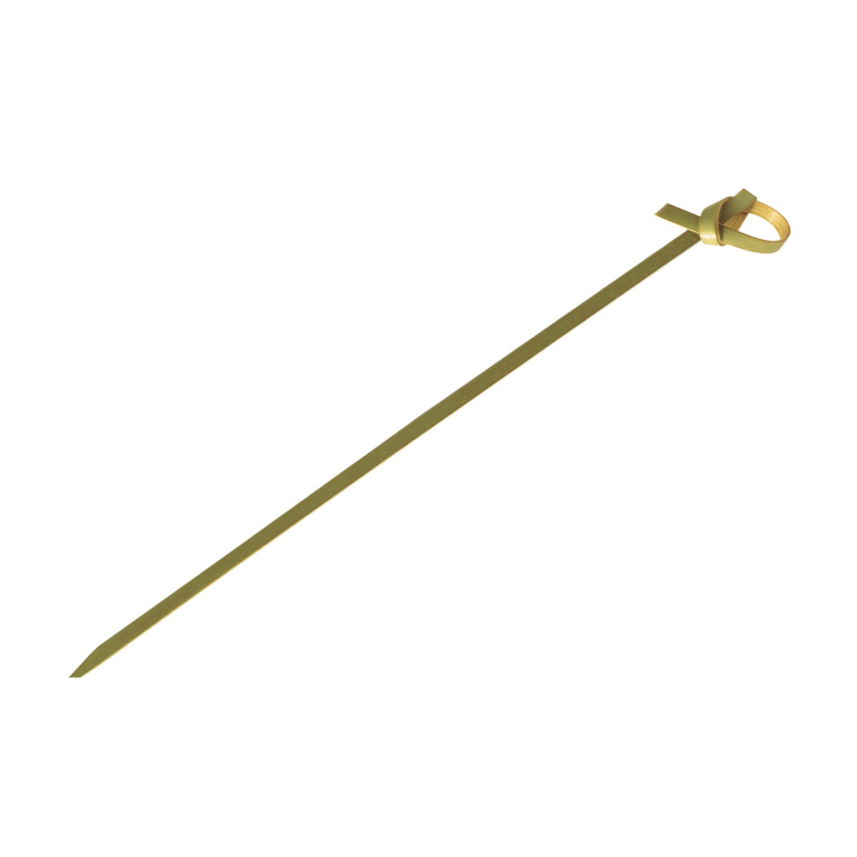Pique à brochette en bambou avec boucle décorative