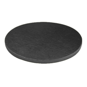 Plateau de présentation rond noir pour gâteau et pâtisserie