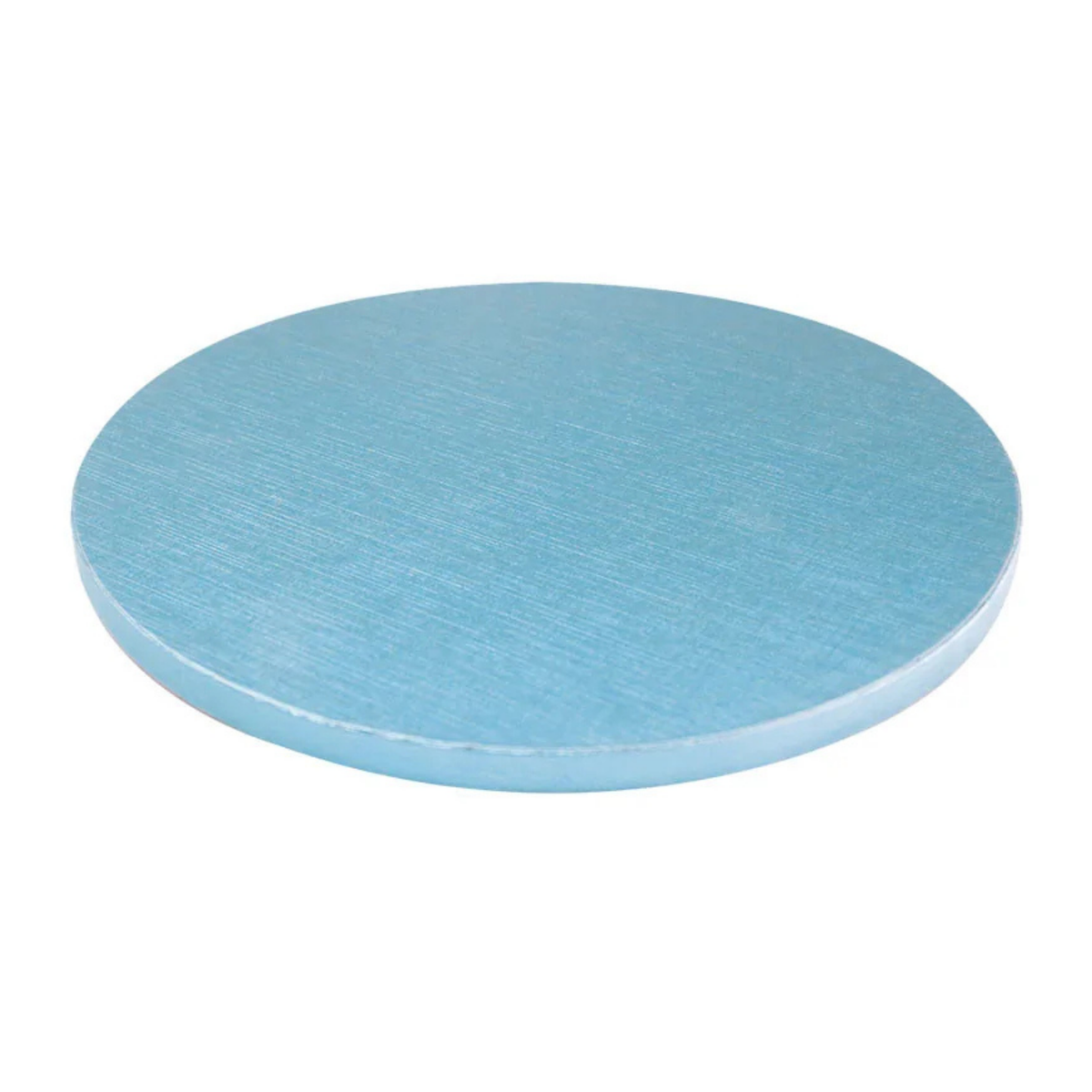 Plateau de présentation rond bleu pour gâteau et pâtisserie