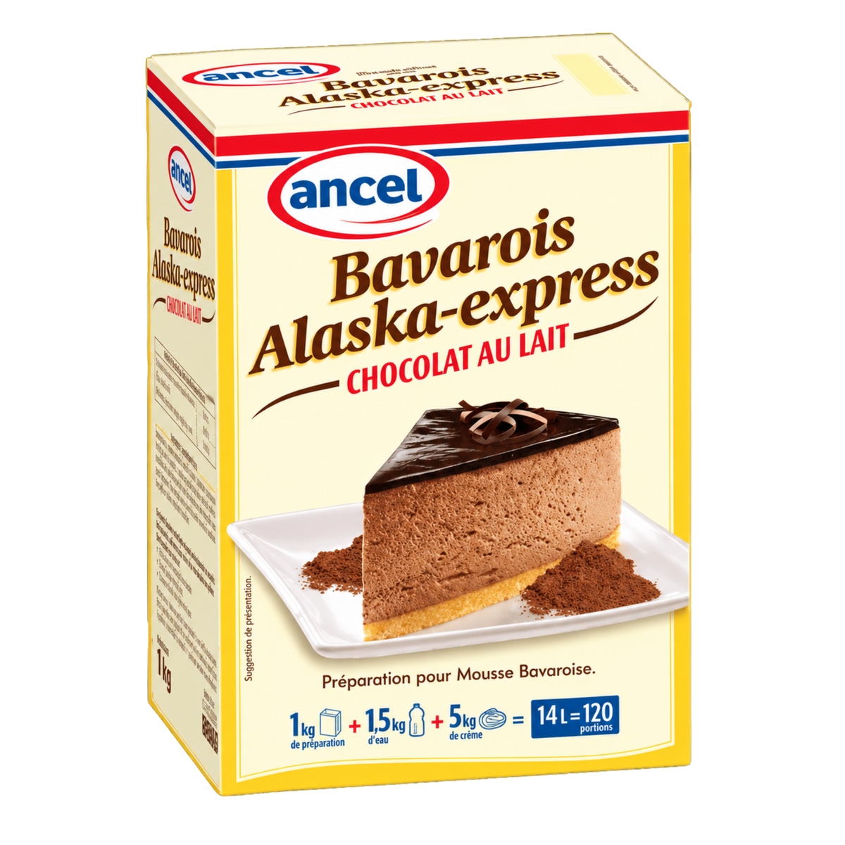 Préparation Bavarois Alaska Express Chocolat au lait Ancel 