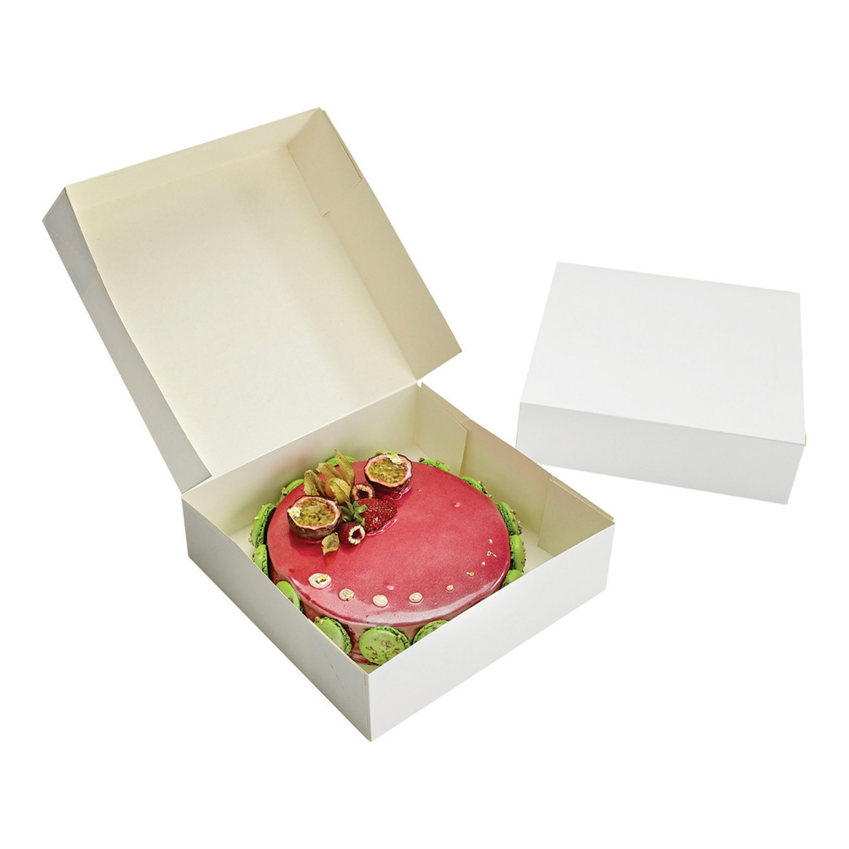 Mallard Ferrière – Boîte à entremets blanche en carton