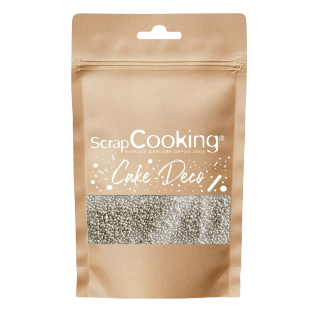 Sachet ScrapCooking décors en sucre perles argentées