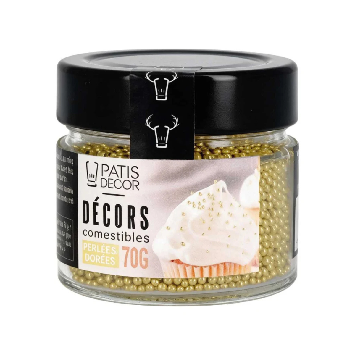 PatisDécor – Mini perles dorées comestibles 70 g