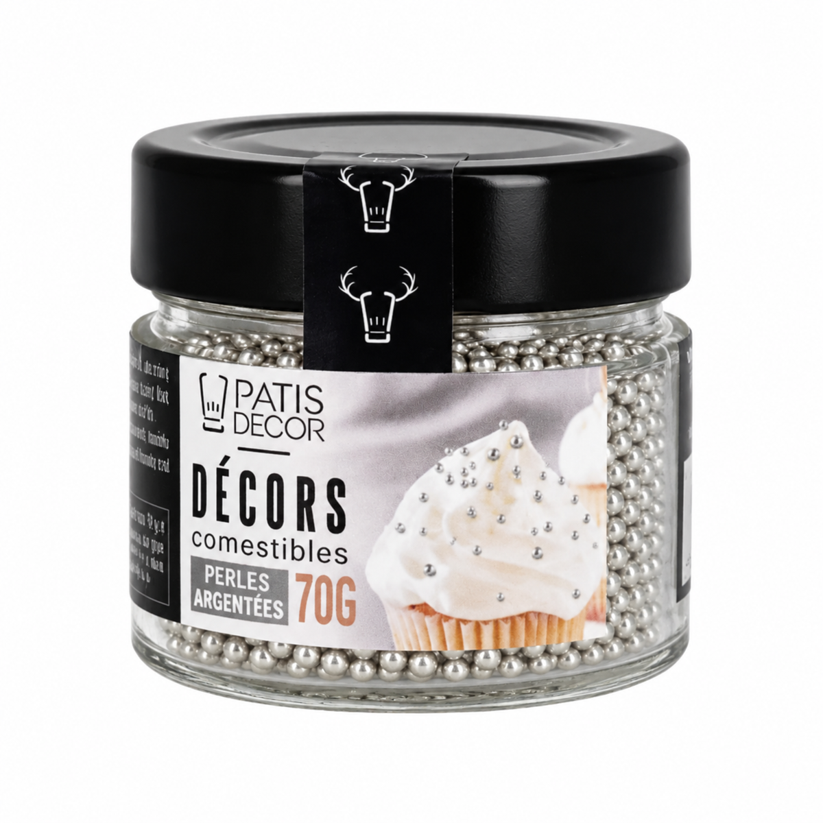 PatisDécor – Perles argentées comestibles 70 g