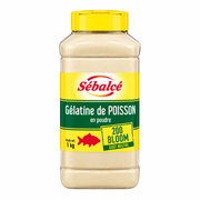  pot de Gélatine de poisson en poudre 200 Bloom 1 kg Sébalcé 