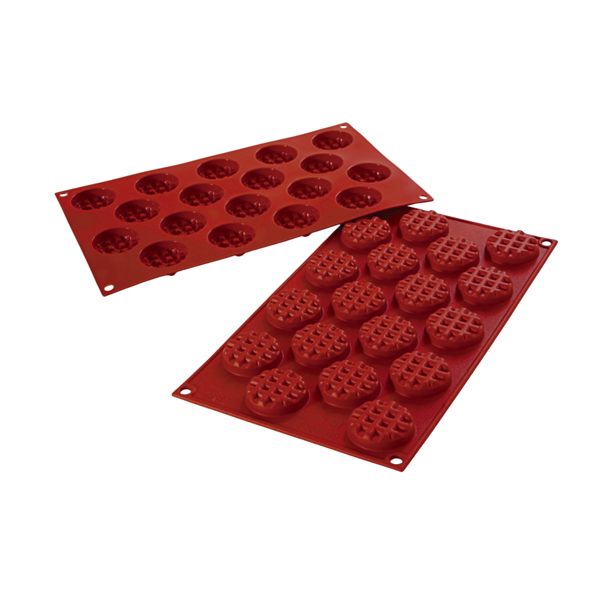 Moule 18 Mini-Gaufres rondes en silicone