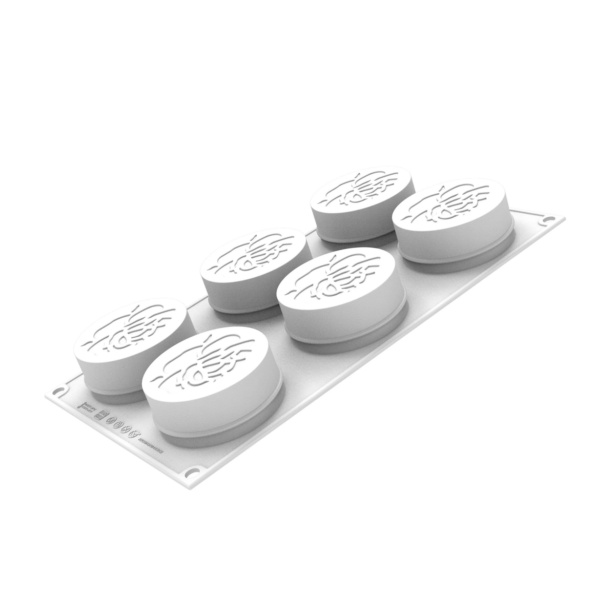 Silikomart - Moule silicone 6 Roses Valentine Ø 70 mm