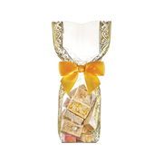 Sac Cello FC Athéna transparent et doré rempli de confiseries