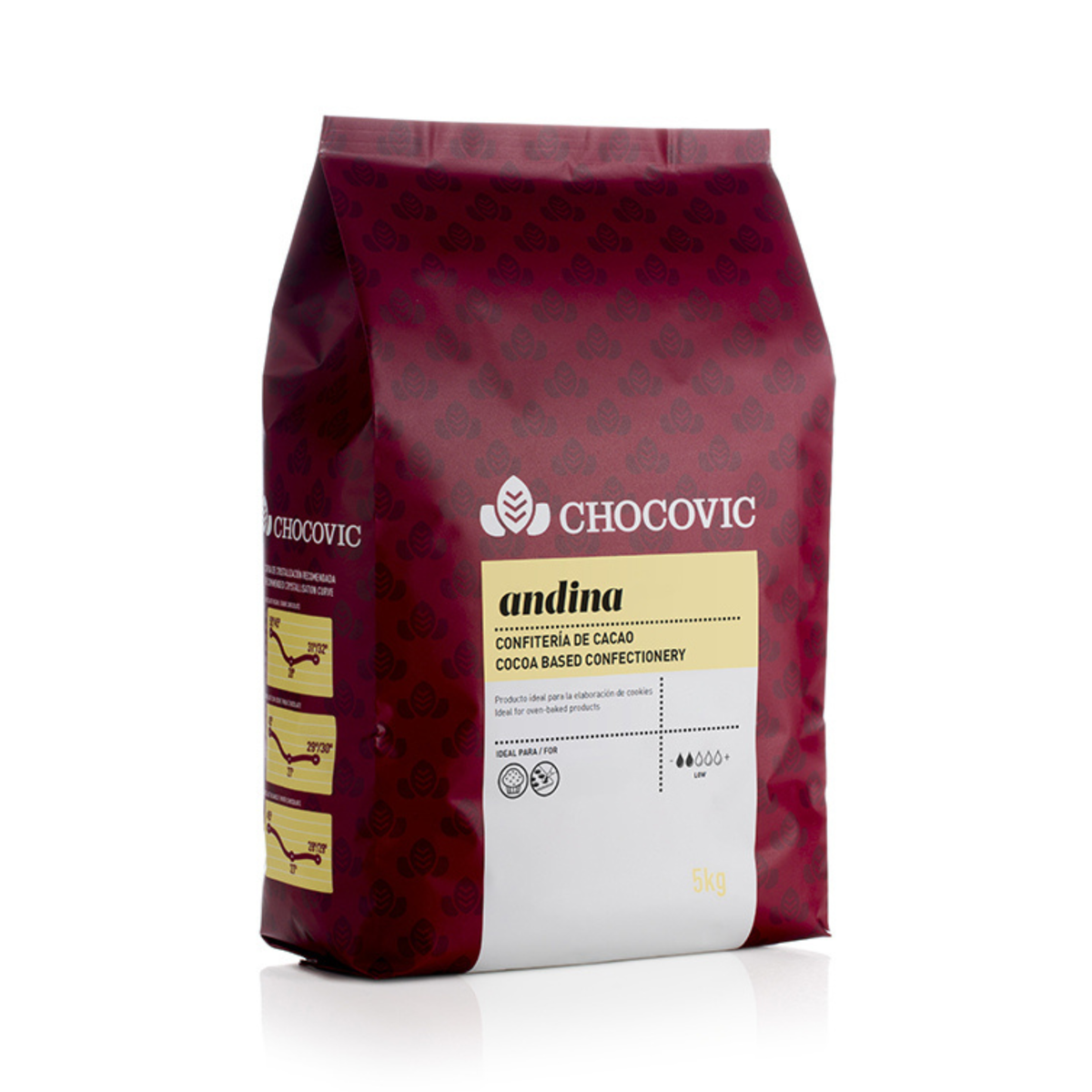 Chocolat Blanc Chocovic Andina 5 kg Cacao Barry 