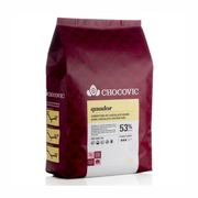 Chocolat Noir Chocovic Quador 53 % en Pistoles  5 kg Cacao Barry 