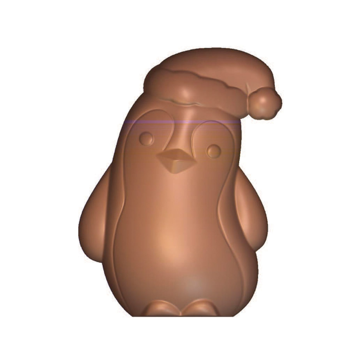 Pingouin à Bonnet en chocolat