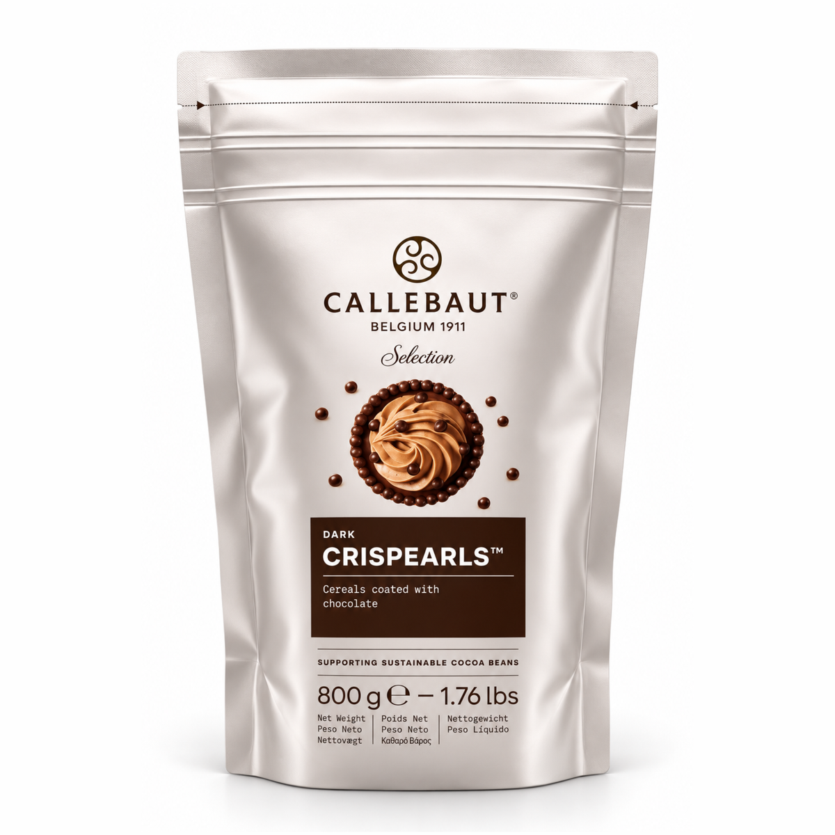 Callebaut - Perles Croustillantes Chocolat Noir Crispearls 800 g