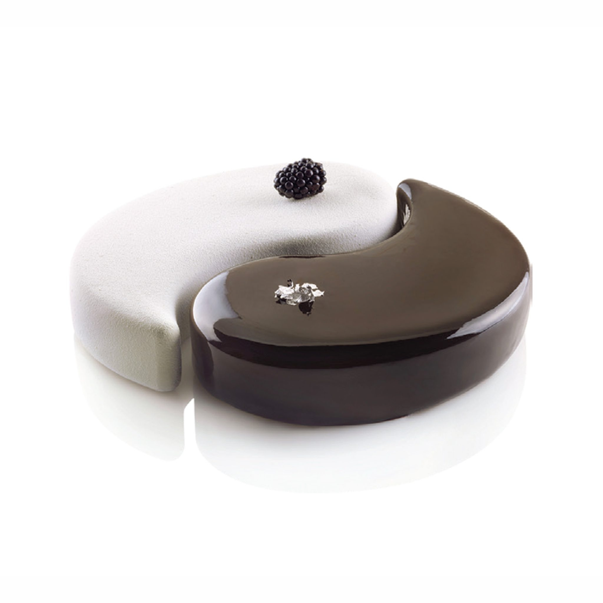 Silikomart - Kit Moule en Silicone Yin Yang 2 Pièces 