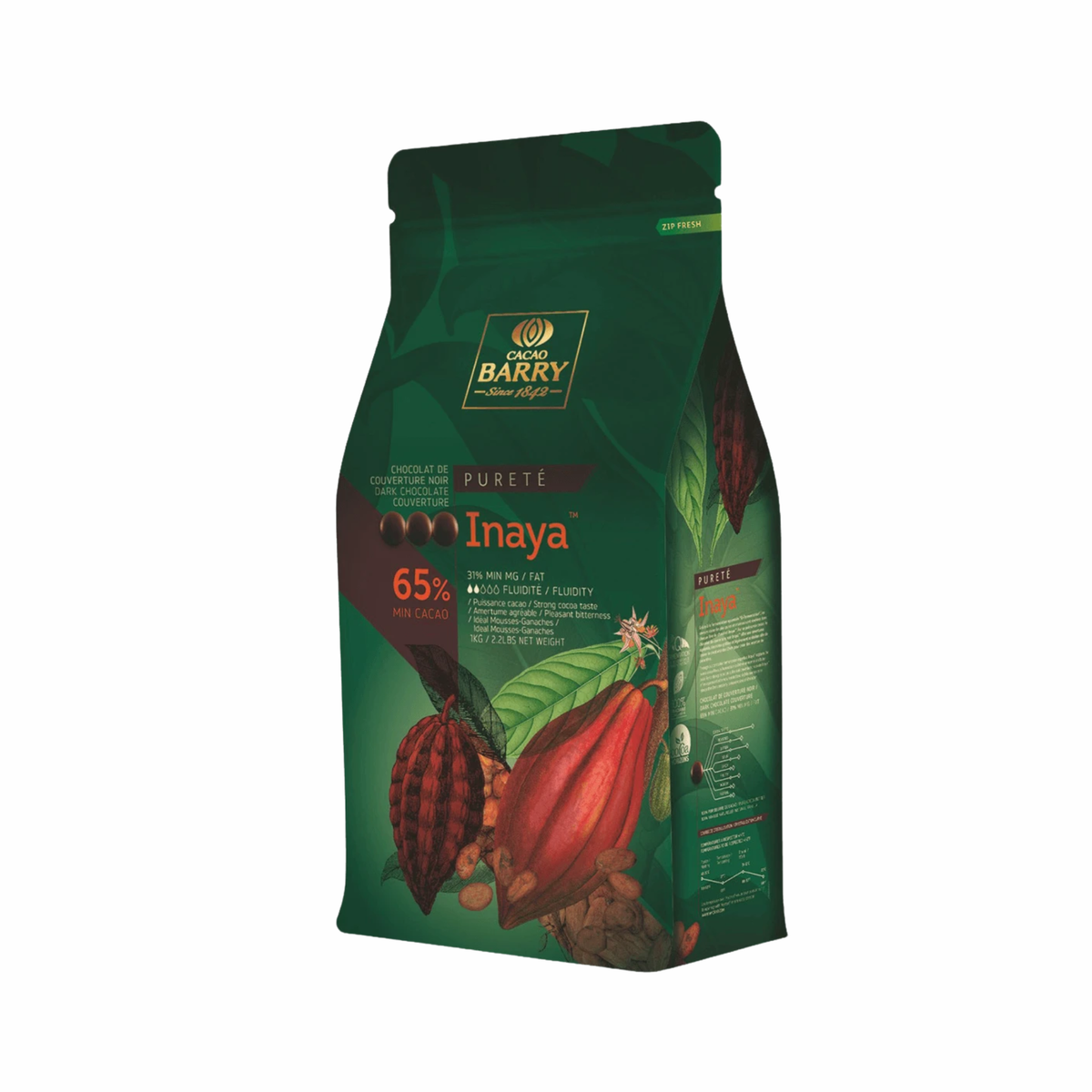 Cacao Barry - Chocolat Noir de Couverture Inaya 65 %