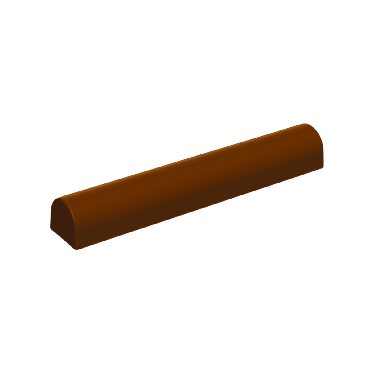 Moule à bûche long de forme arrondie et demi-cylindriquev