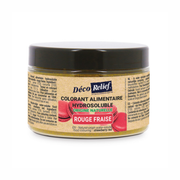 Déco Relief - Colorant alimentaire naturel hydrosoluble en poudre Rouge Fraise 50 g