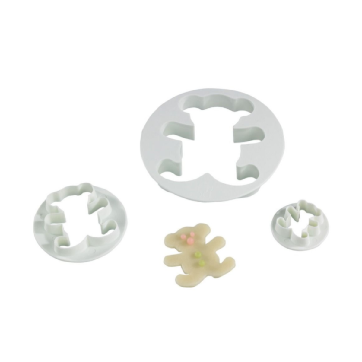 Lot de 3 emporte-pièces ourson pour décoration pâtisserie
