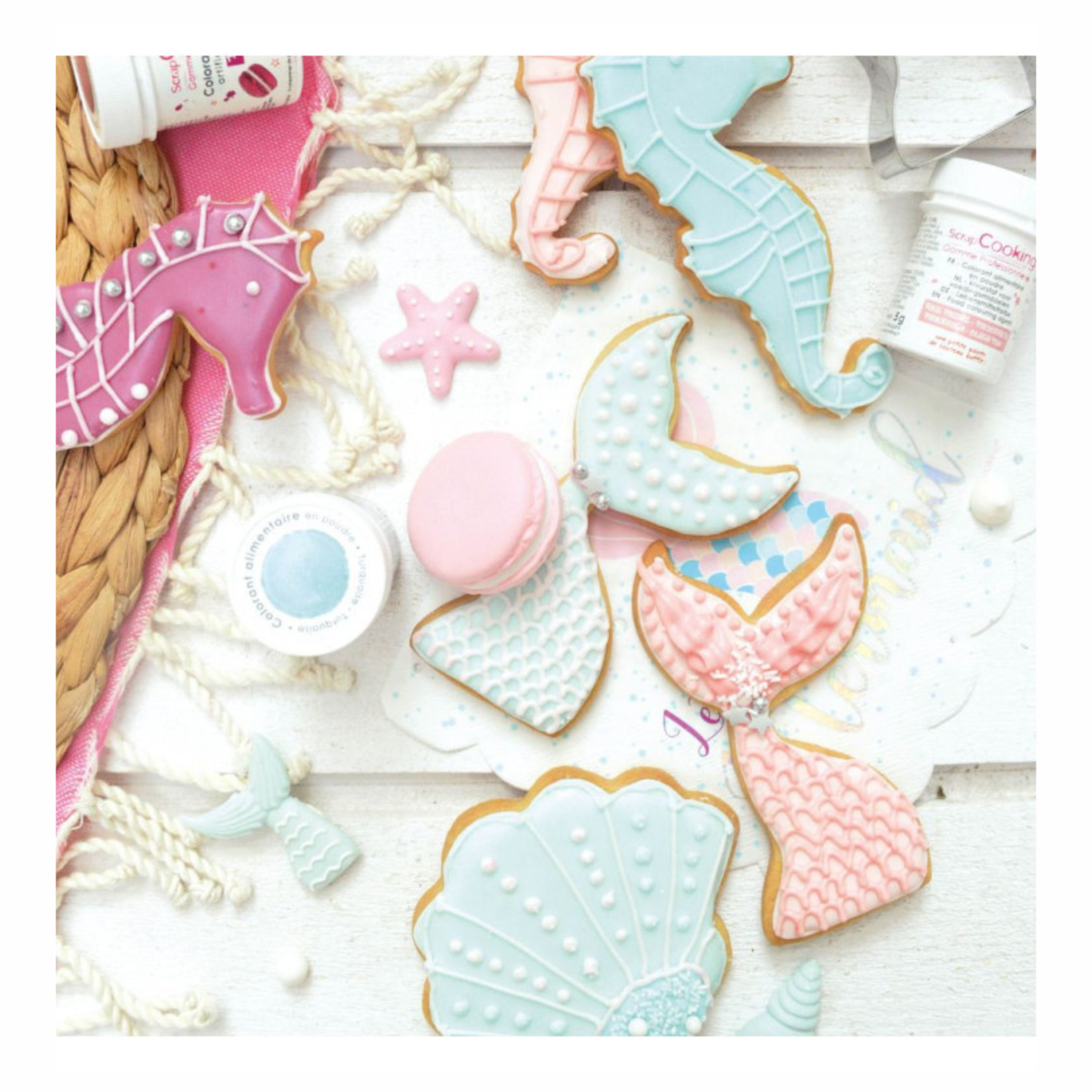 ScrapCooking - Colorant alimentaire en poudre Bleu Pastel 5 g DDM 28.12.2026
