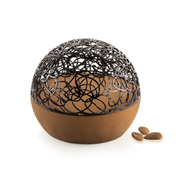 Entremets sphérique au chocolat réalisé avec le moule
