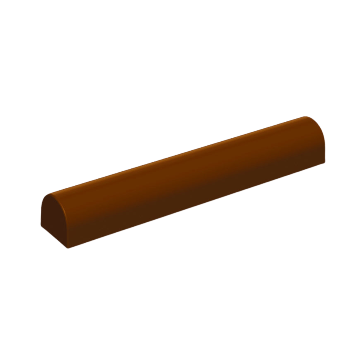 Moule à bûche long de forme arrondie et demi-cylindrique