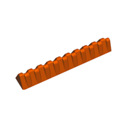 Moule à insert strié en silicone orange