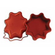 Moule silicone étoile 8 branches rouge – Ø 26 cm
