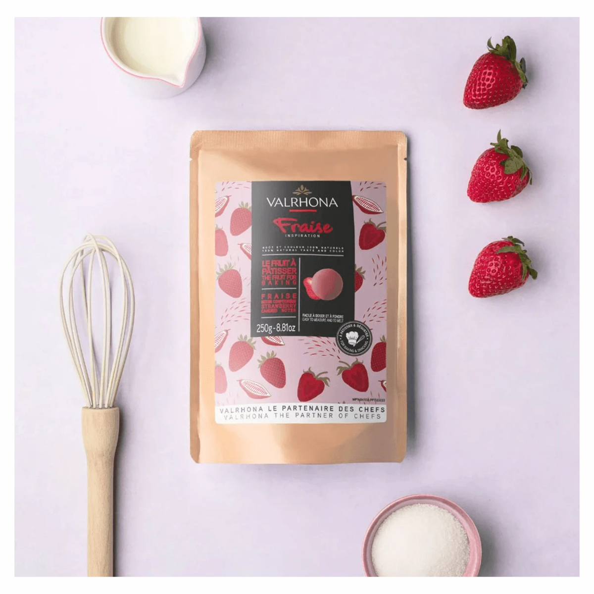 Chocolat de couverture Inspiration Fraise 250 g Valrhona 