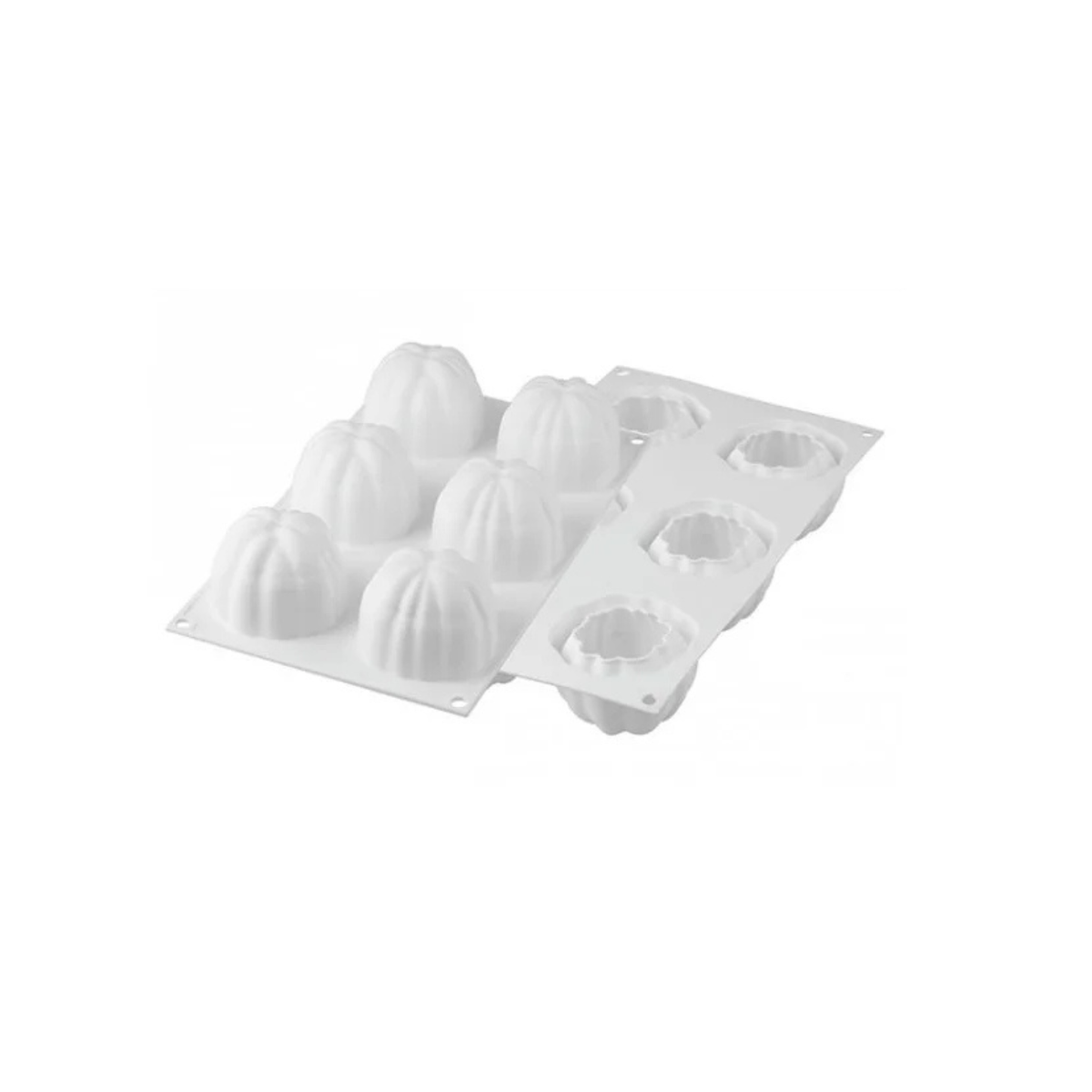 Moule silicone Silikomart 6 empreintes cannelées
