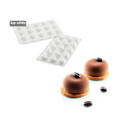 Moule silicone Silikomart 15 empreintes avec entremets individuels