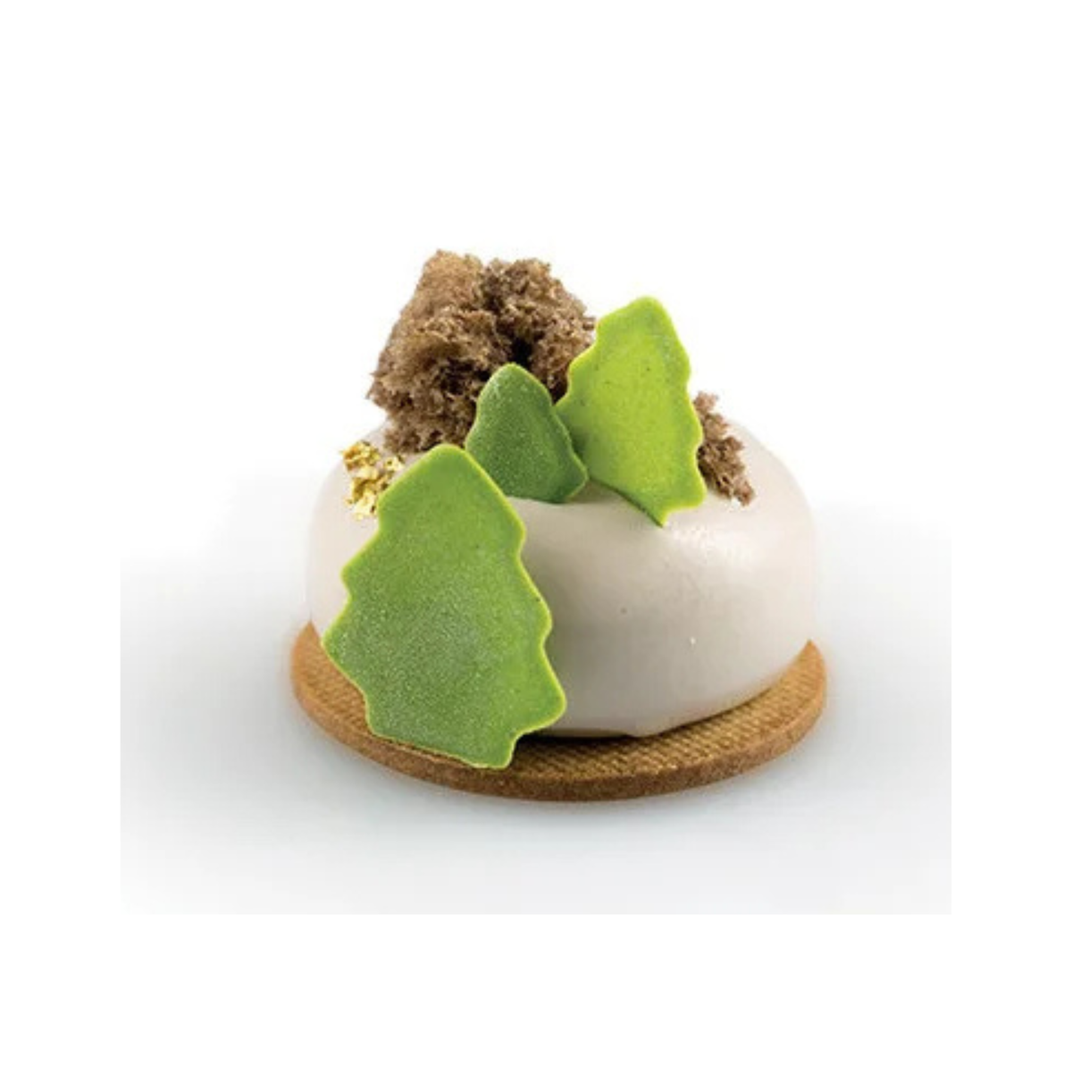 Entremets individuel réalisé avec moule silicone Silikomart
