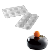 Moule silicone Silikomart 8 empreintes avec entremets individuels