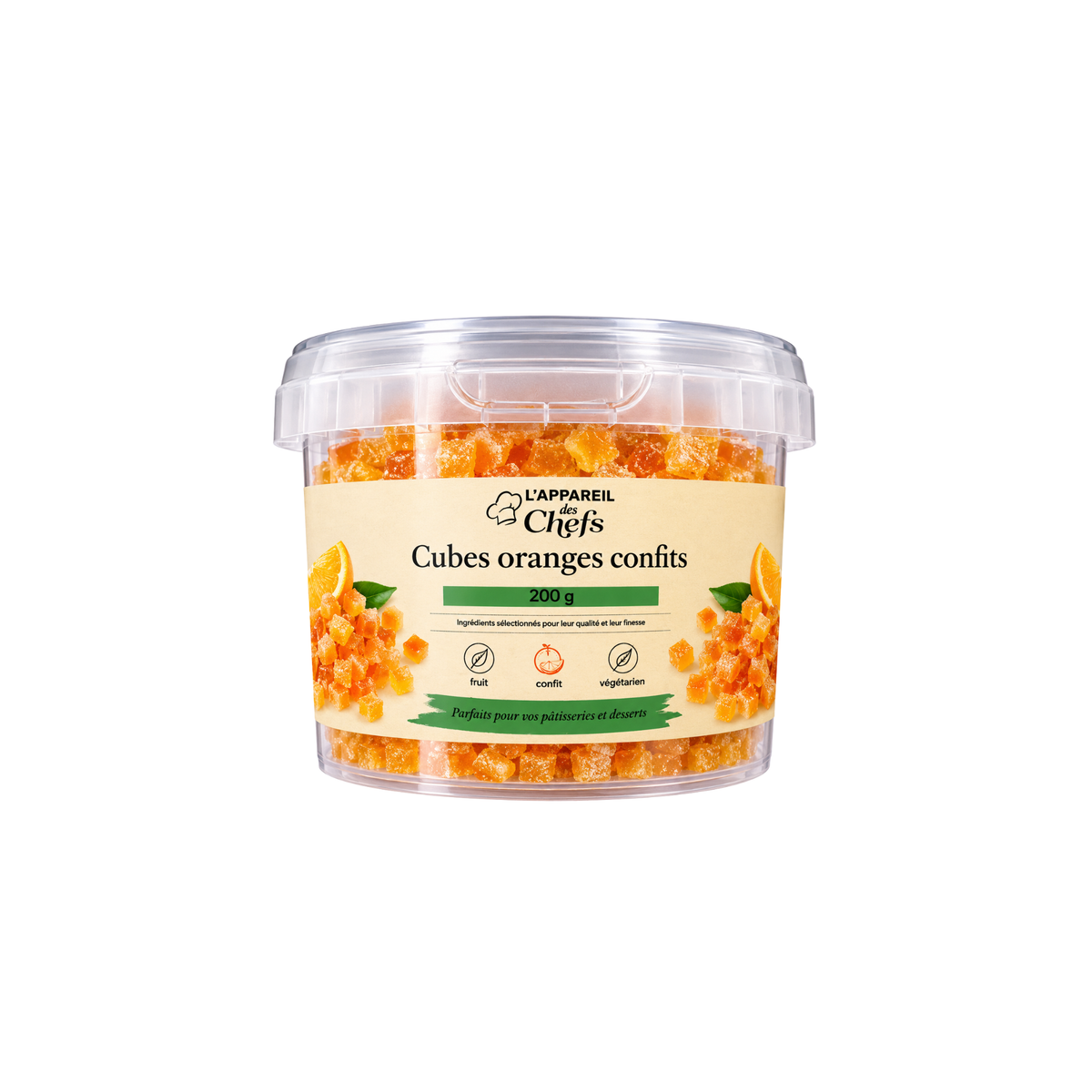 L'Appareil des Chefs - Cubes d’oranges confits 200 g
